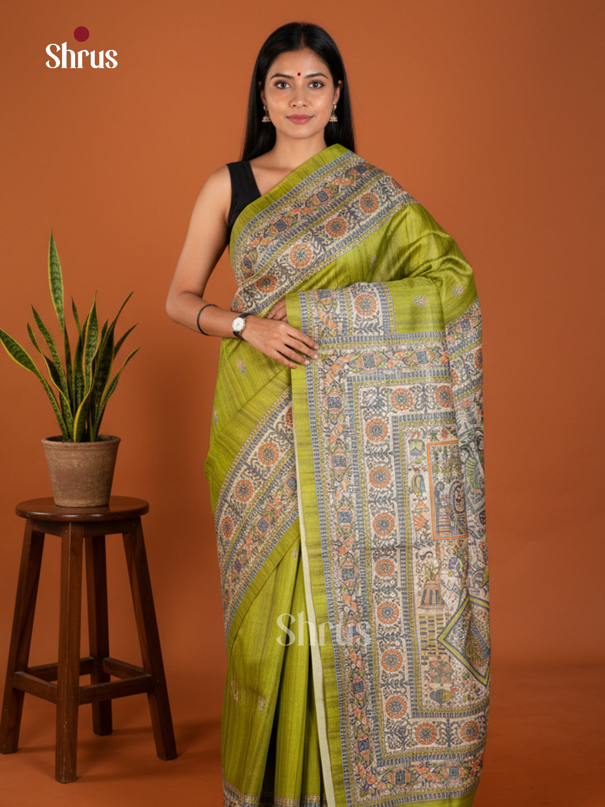 EBS09032 - Printed Madhubani - Saree - Shop on Shrus.com