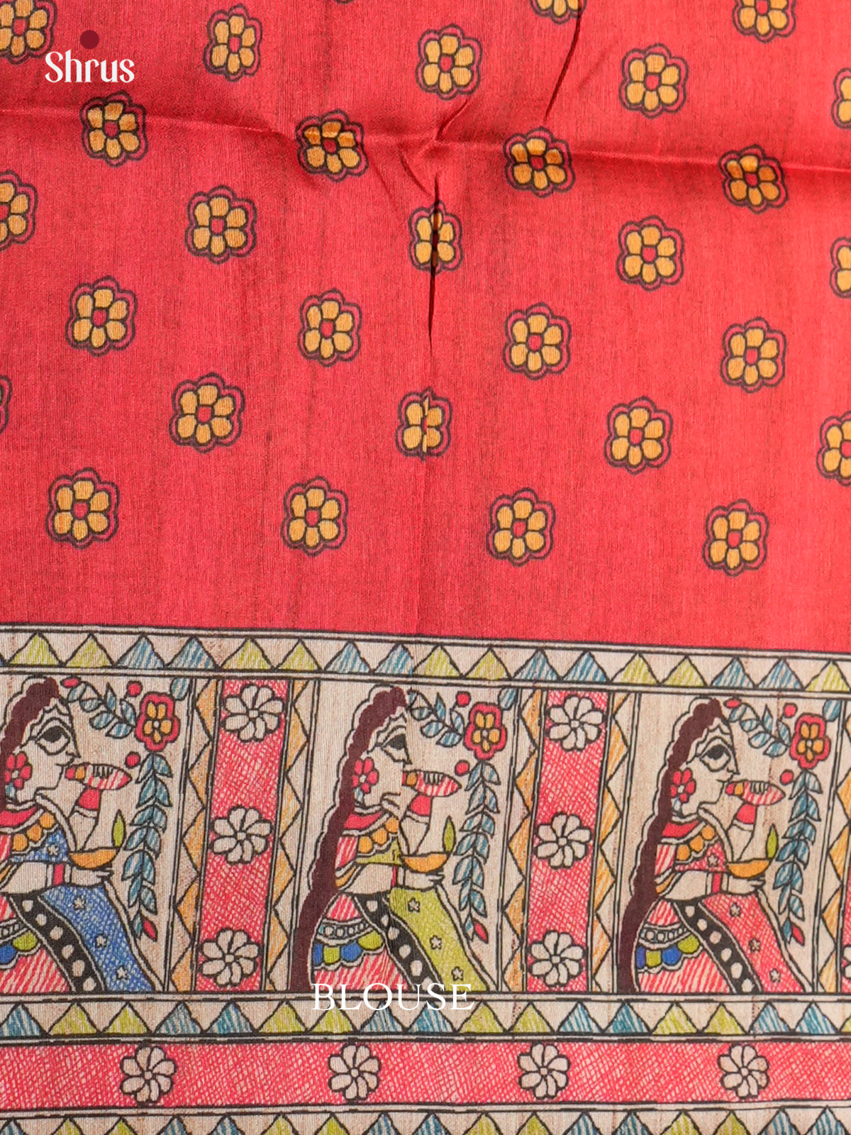 EBS09120 - Printed Madhubani - Saree - Shop on Shrus.com