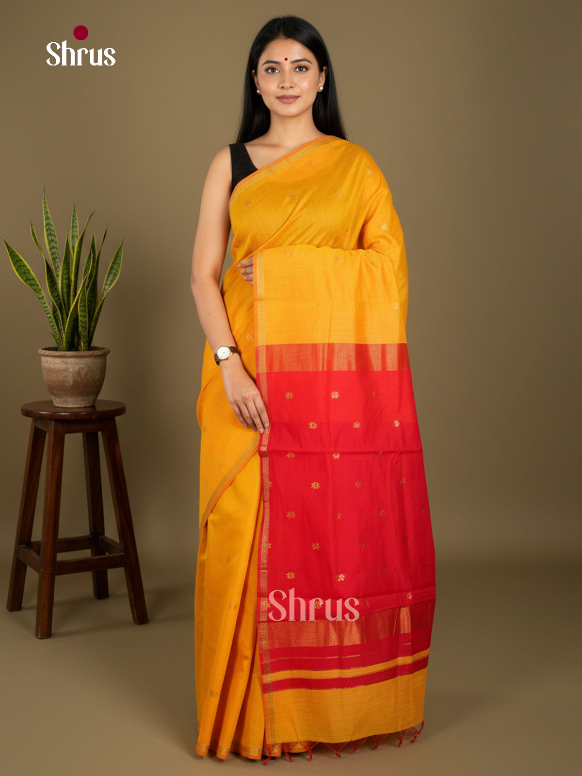 Semi Maheshwari Saree - EBS10420 - Shop on Shrus.com