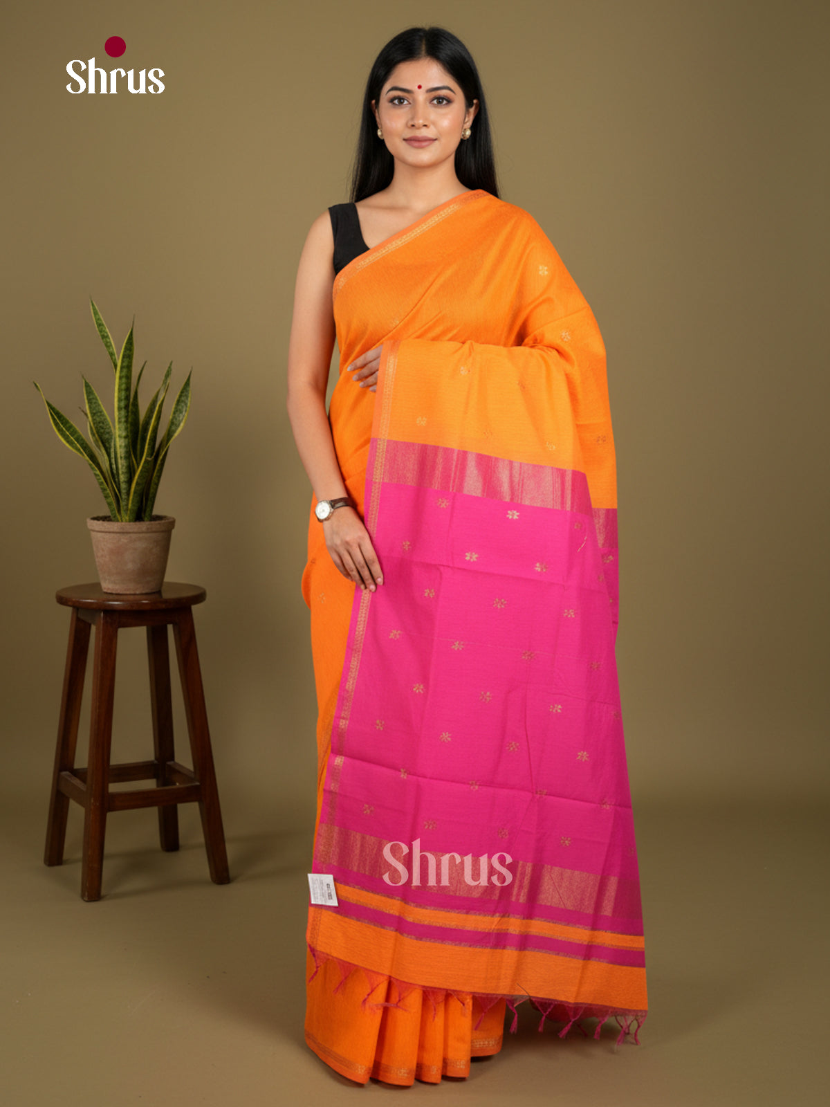 Semi Maheshwari Saree - EBS10421 - Shop on Shrus.com