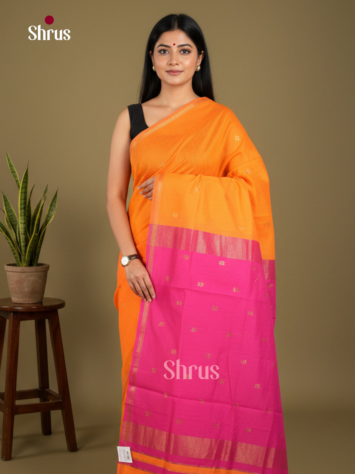 Semi Maheshwari Saree - EBS10421 - Shop on Shrus.com