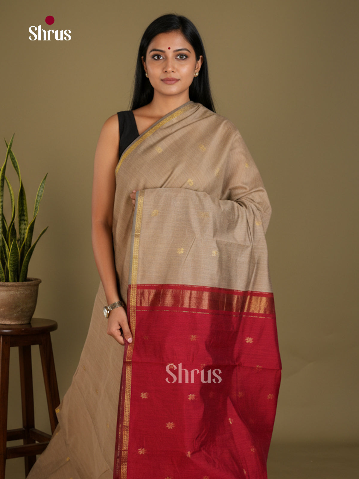 Semi Maheshwari Saree - EBS10423 - Shop on Shrus.com