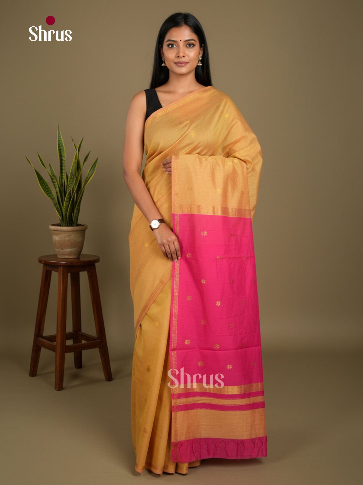 Semi Maheshwari Saree - EBS10425 - Shop on Shrus.com