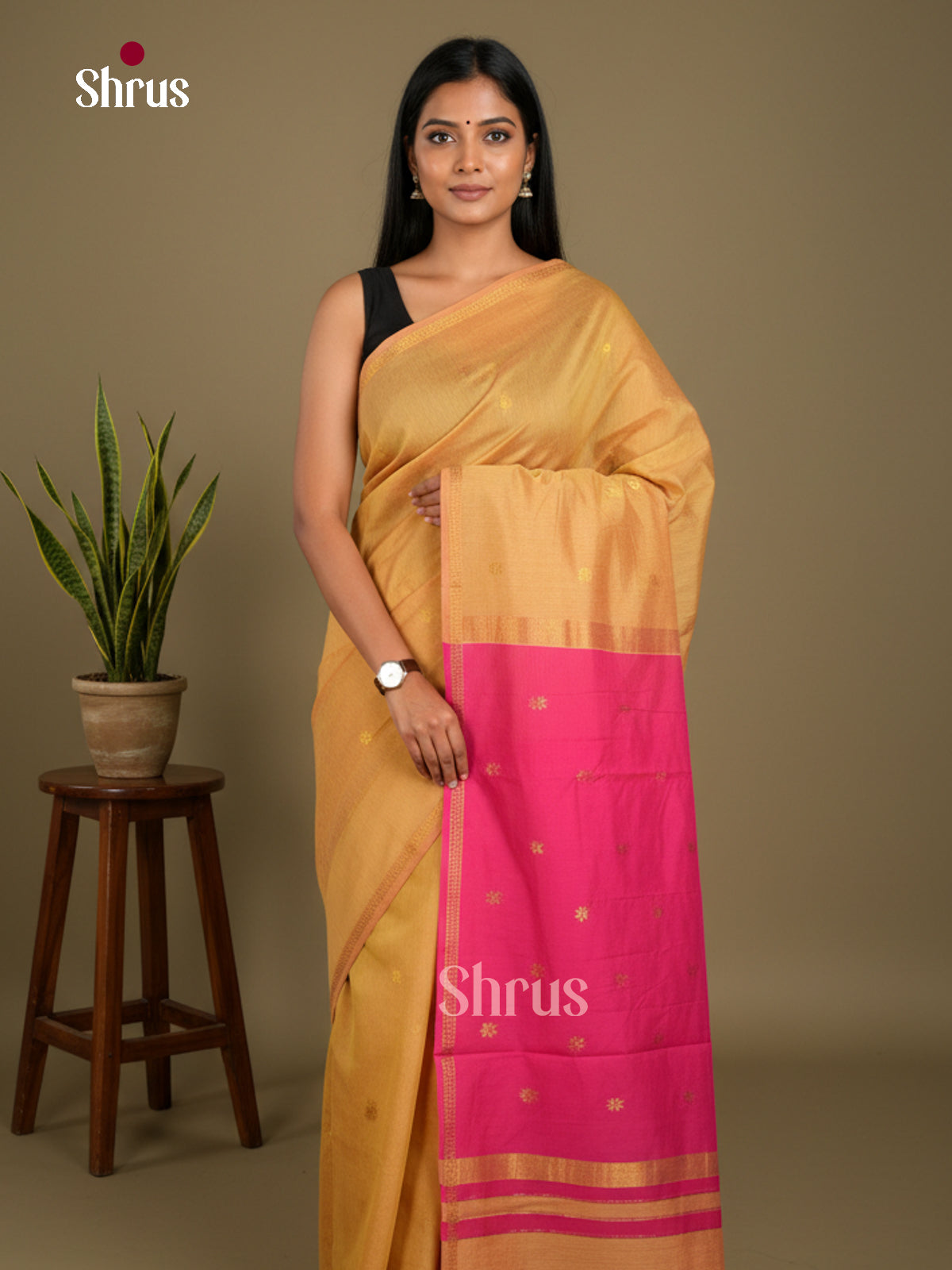 Semi Maheshwari Saree - EBS10425 - Shop on Shrus.com