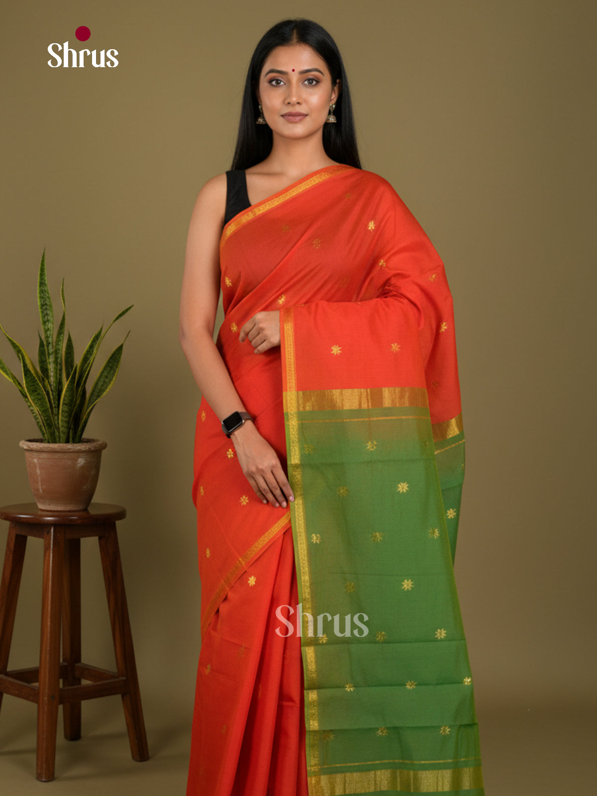 Semi Maheshwari Saree - EBS10427 - Shop on Shrus.com