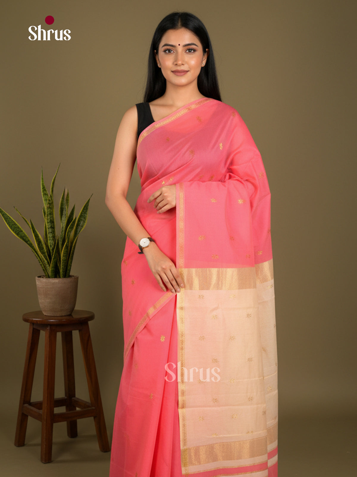 Semi Maheshwari Saree - EBS10433 - Shop on Shrus.com