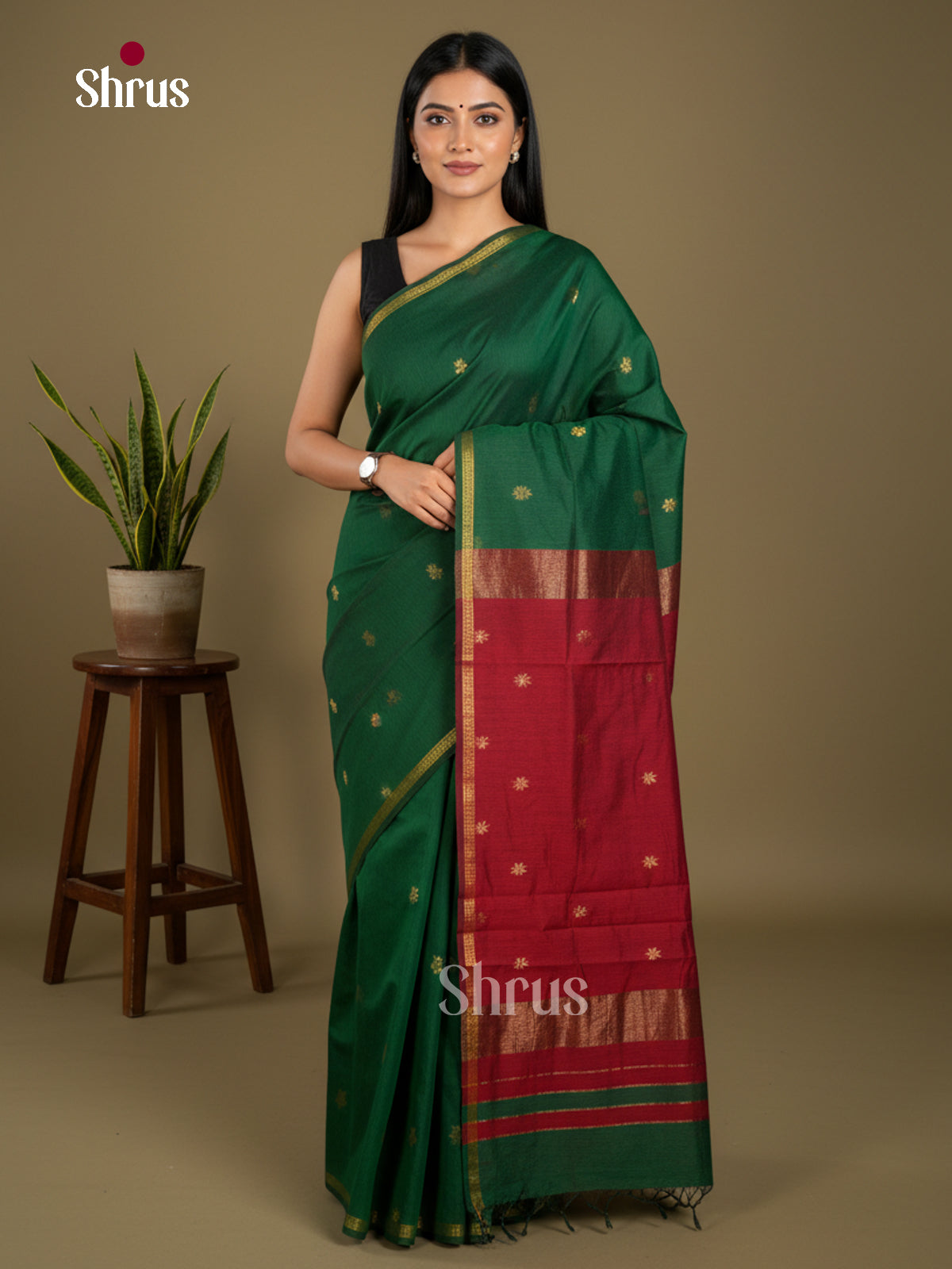 Semi Maheshwari Saree - EBS10434 - Shop on Shrus.com