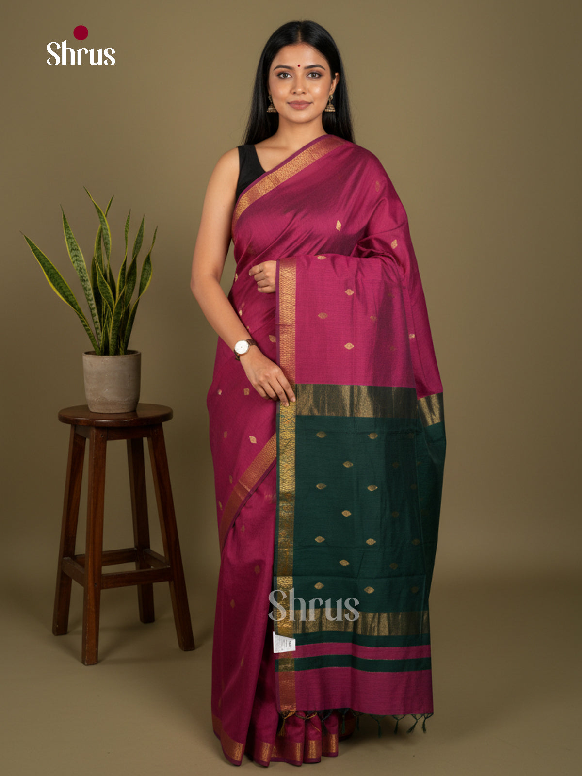 Semi Maheshwari Saree - EBS10438 - Shop on Shrus.com