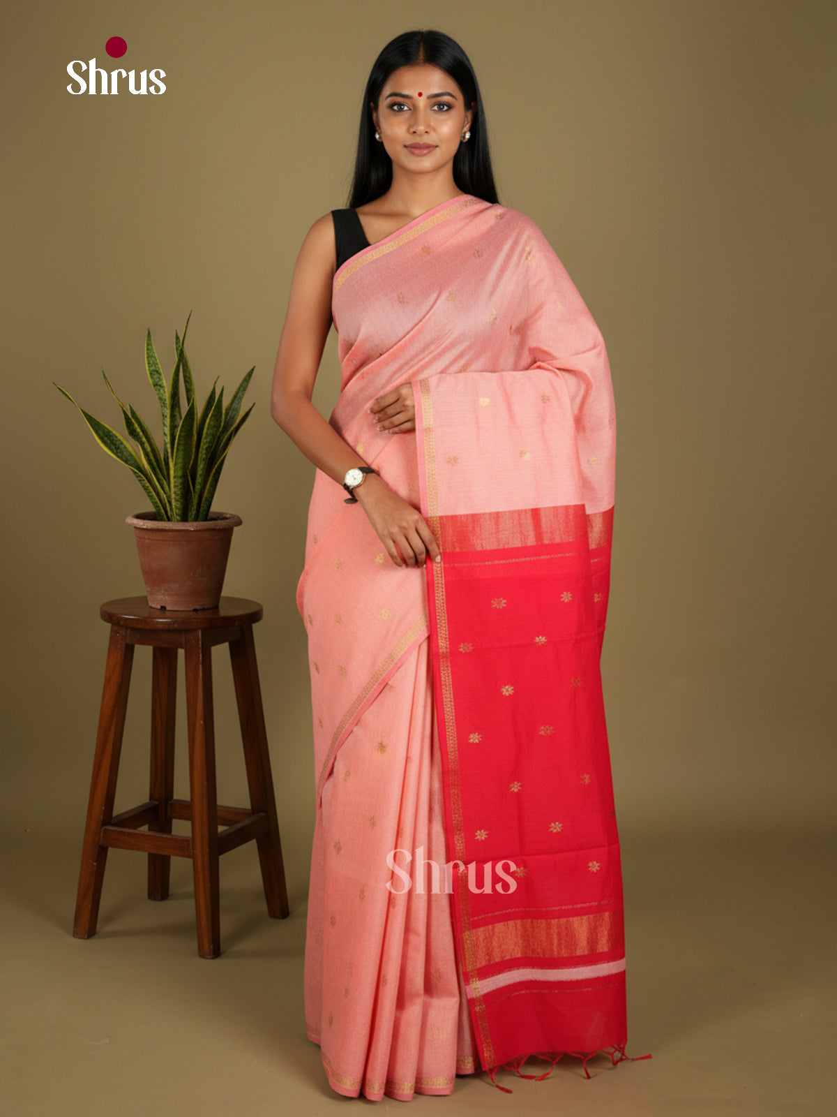 Semi Maheshwari Saree - EBS10440 - Shop on Shrus.com