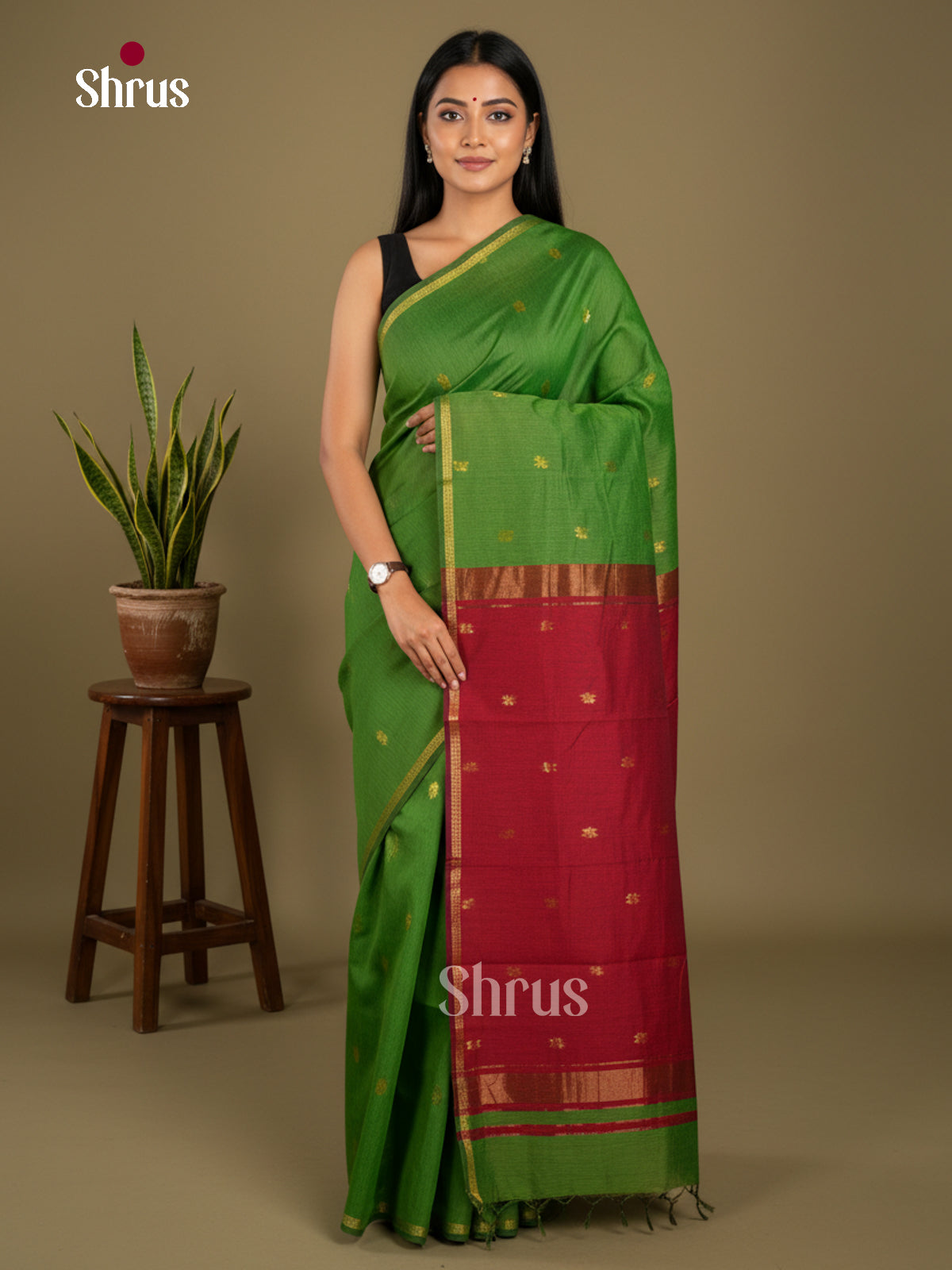 Semi Maheshwari Saree - EBS10441 - Shop on Shrus.com