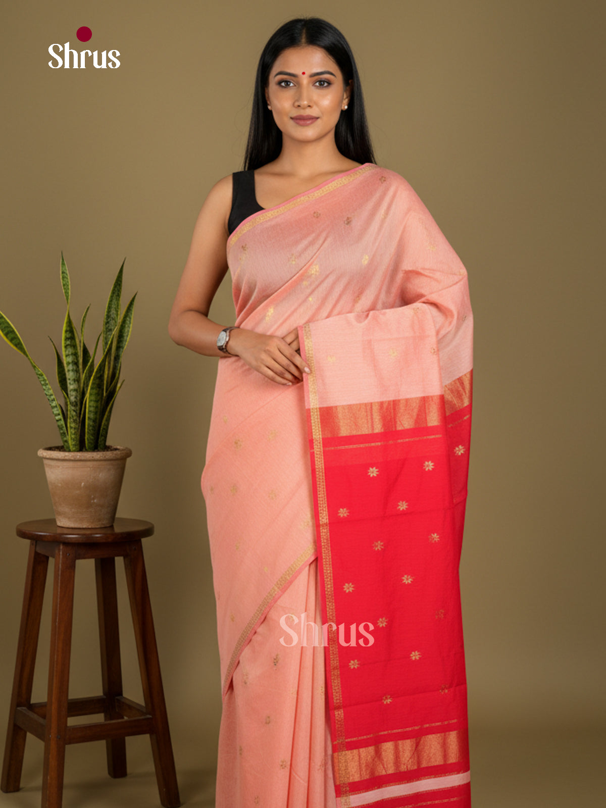 Semi Maheshwari Saree - EBS10445 - Shop on Shrus.com