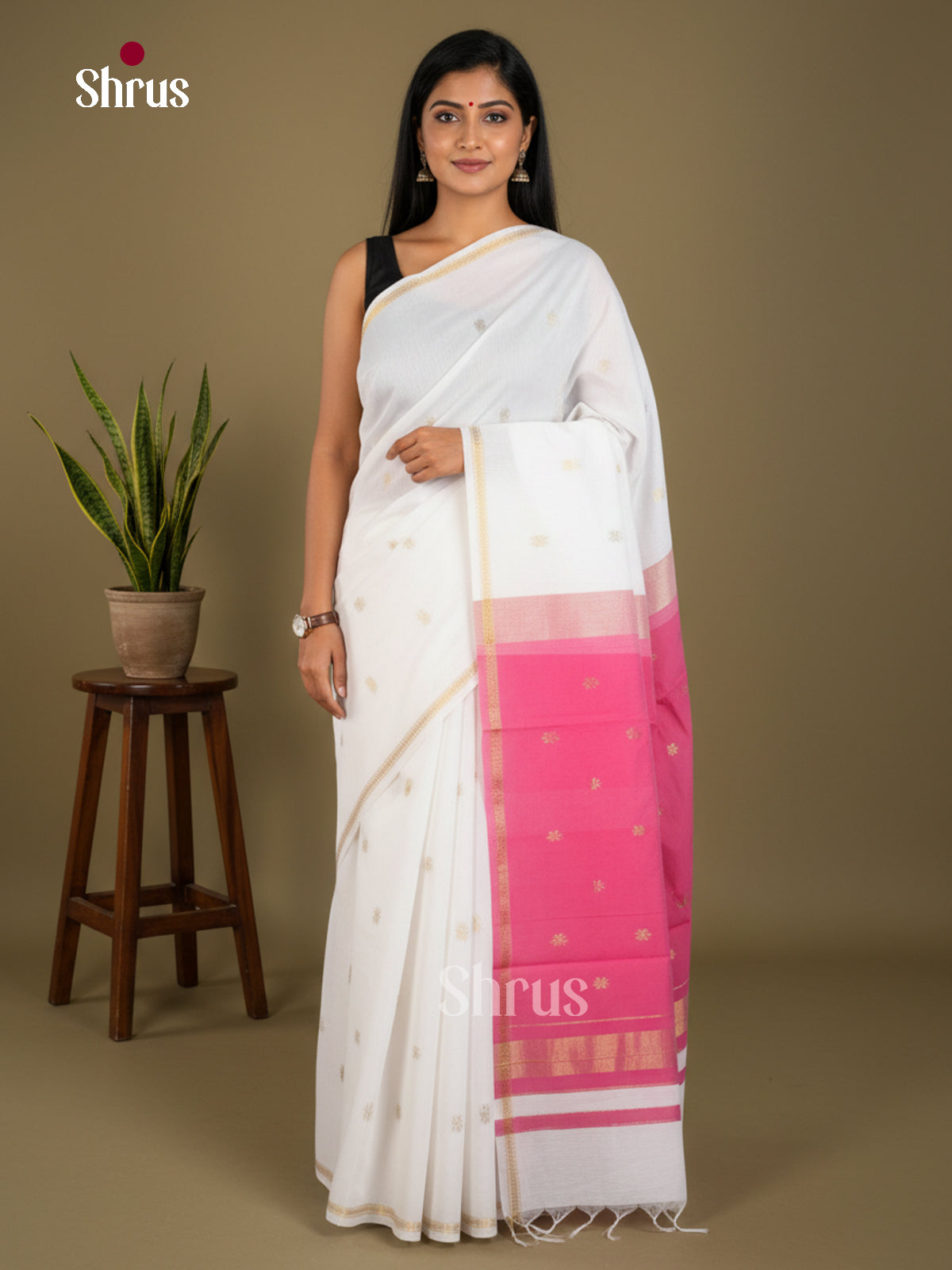 Semi Maheshwari Saree - EBS10448 - Shop on Shrus.com