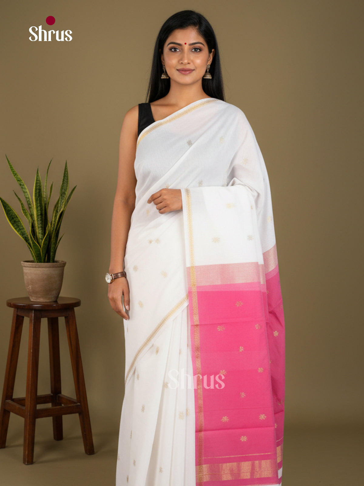 Semi Maheshwari Saree - EBS10448 - Shop on Shrus.com