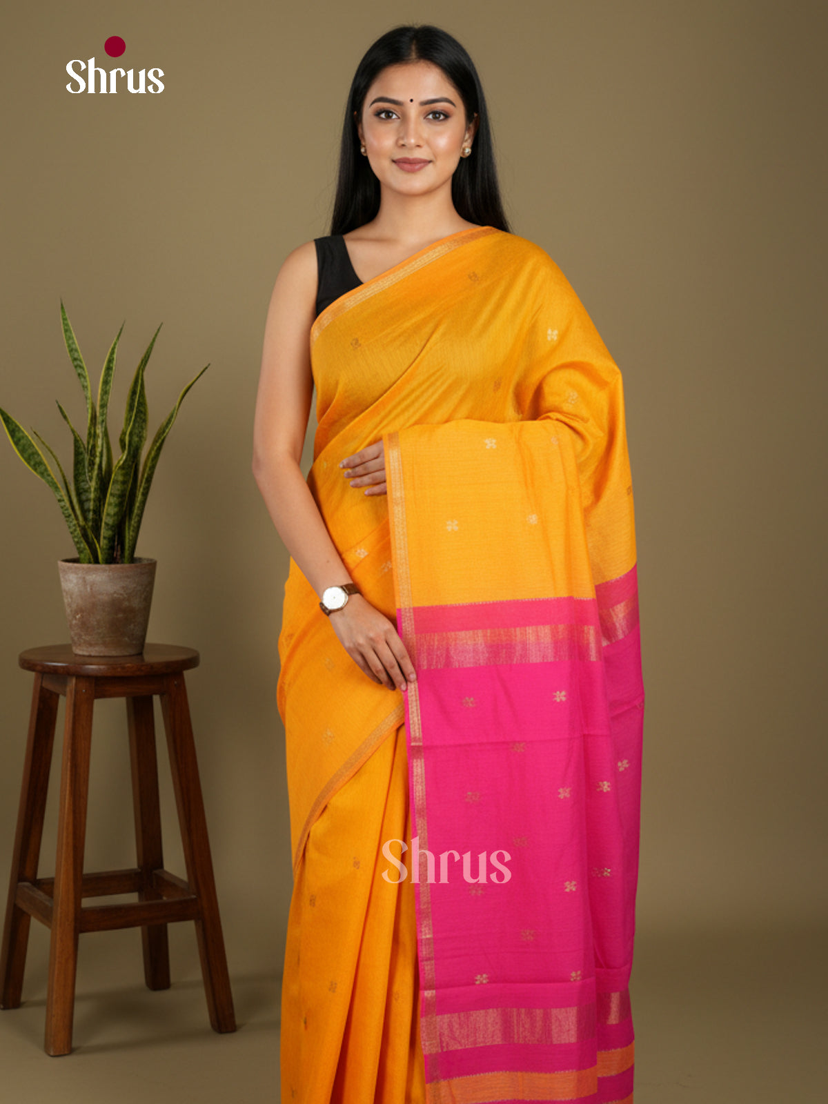 Semi Maheshwari Saree - EBS10450 - Shop on Shrus.com