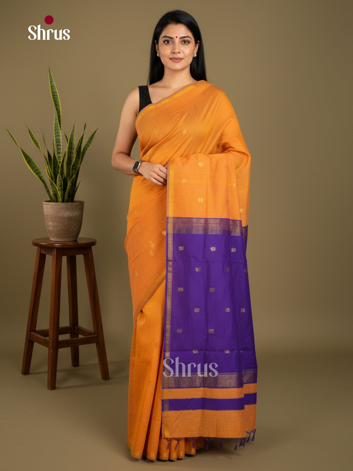 Semi Maheshwari Saree - EBS10451 - Shop on Shrus.com