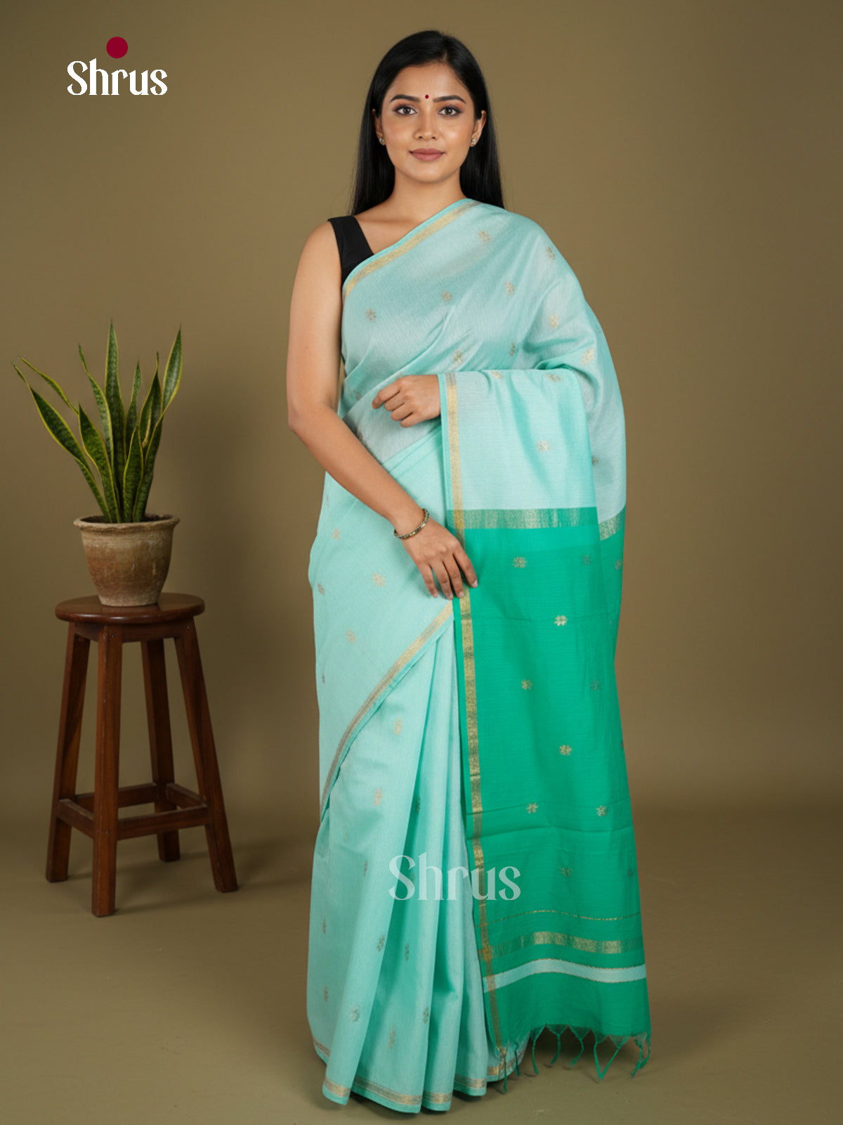 Semi Maheshwari Saree - EBS10453 - Shop on Shrus.com