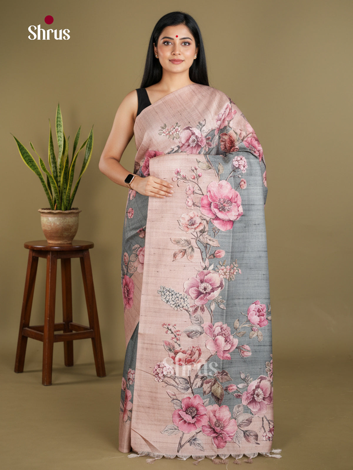 Semi matka Saree - EBS11126 - Shop on Shrus.com