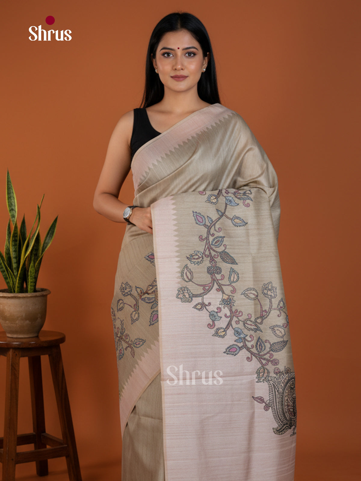 Semi matka Saree - EBS11128 - Shop on Shrus.com