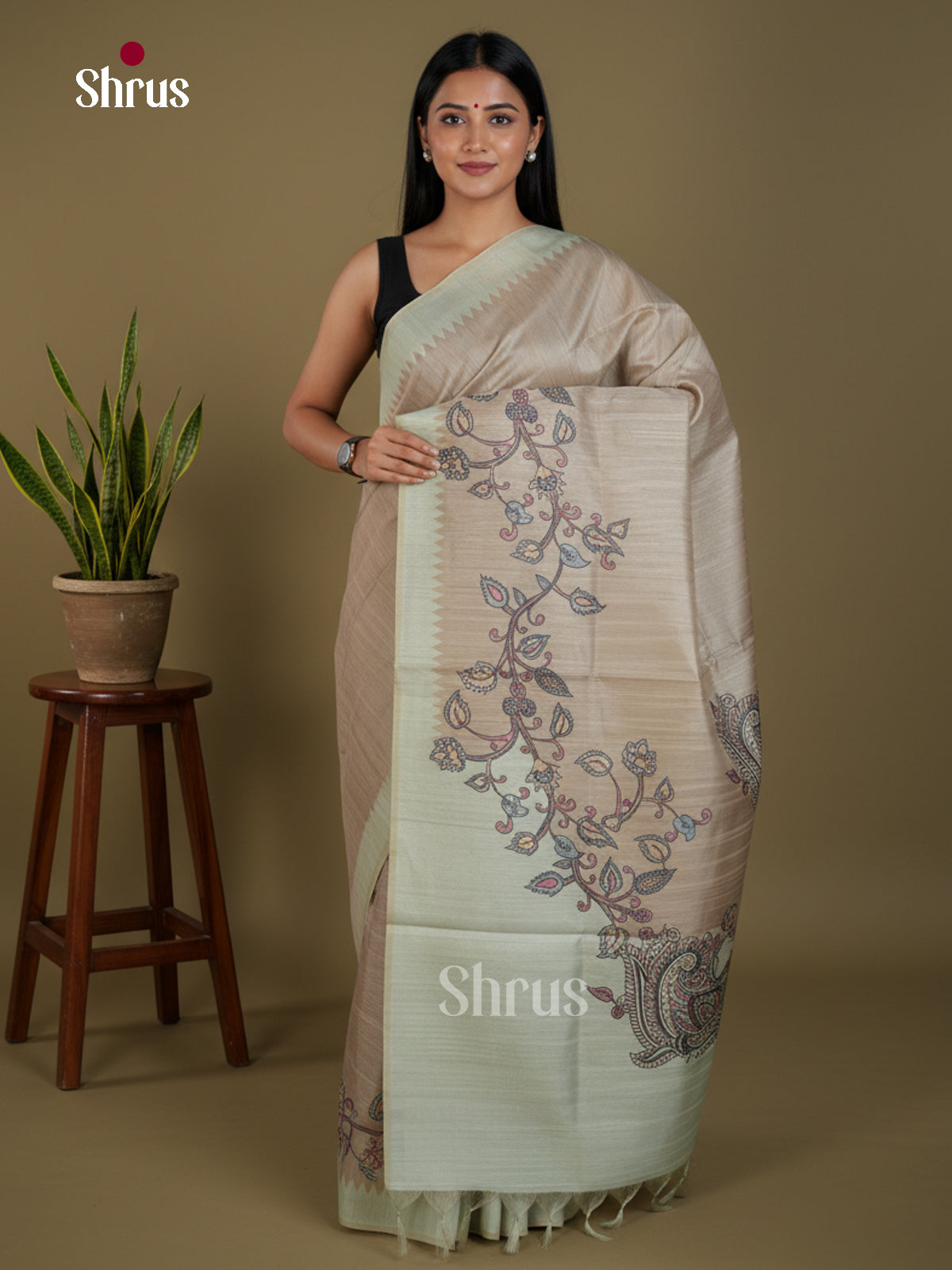 Semi matka Saree - EBS11132 - Shop on Shrus.com