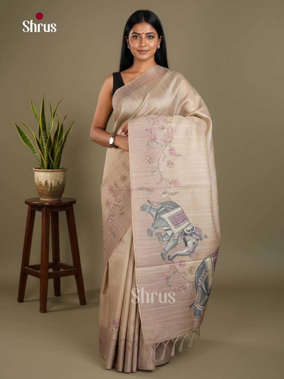 Semi matka Saree - EBS11138 - Shop on Shrus.com