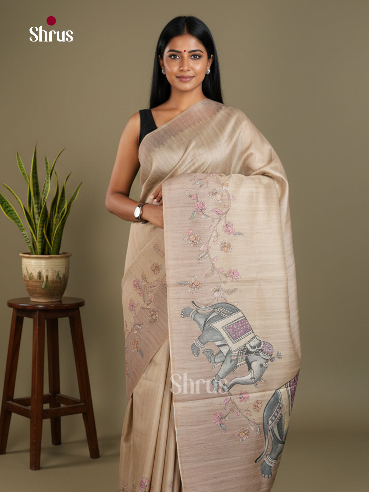 Semi matka Saree - EBS11138 - Shop on Shrus.com
