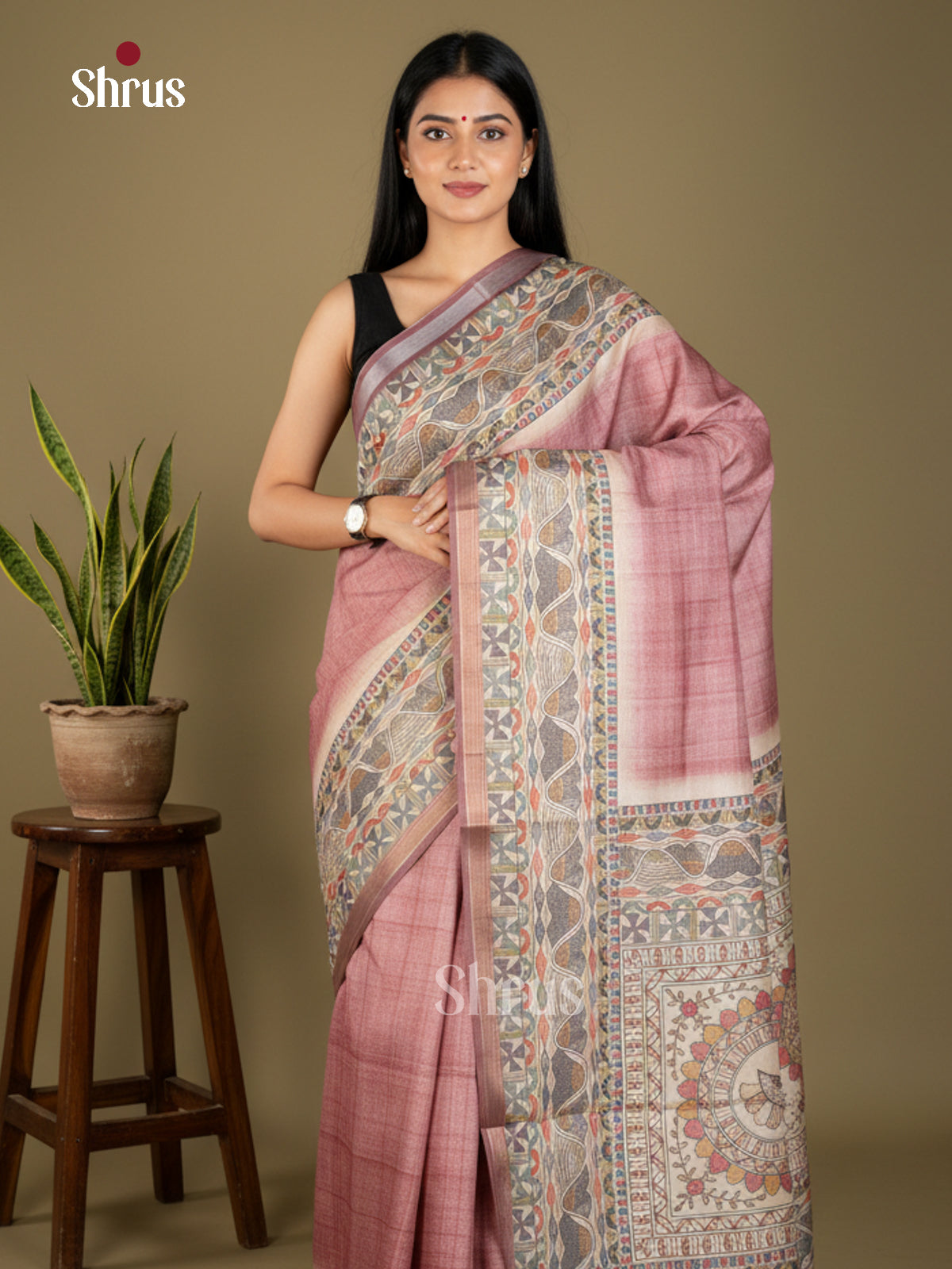 EBS11141 - Printed Madhubani - Saree - Shop on Shrus.com