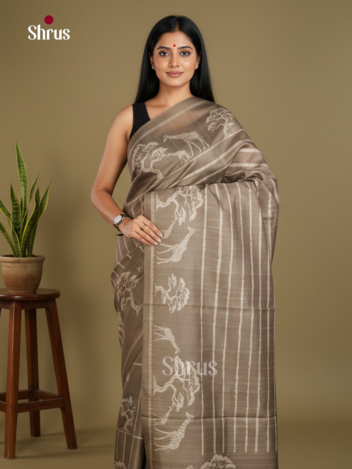 Semi matka Saree - EBS11153 - Shop on Shrus.com
