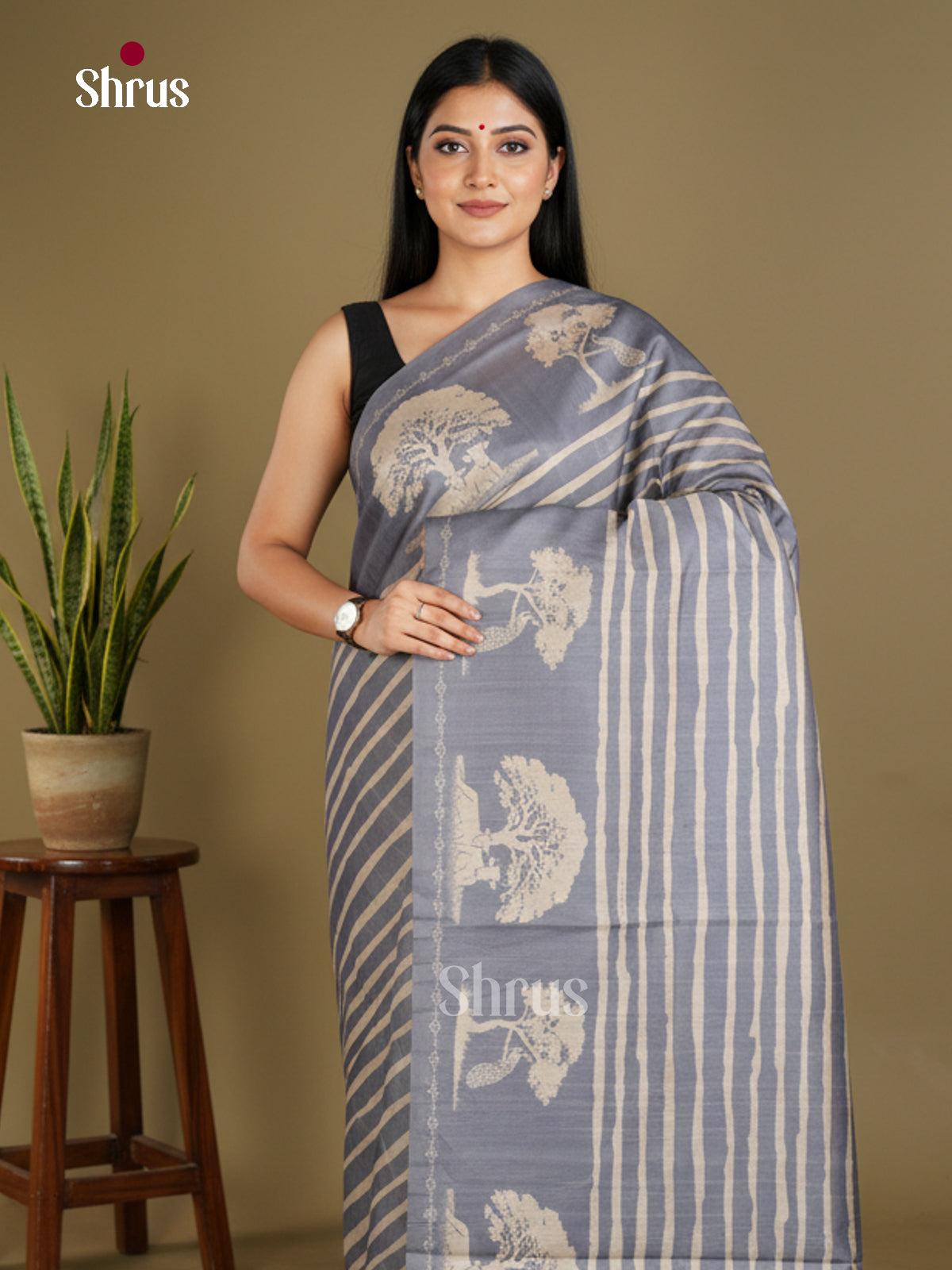 Semi matka Saree - EBS11161 - Shop on Shrus.com