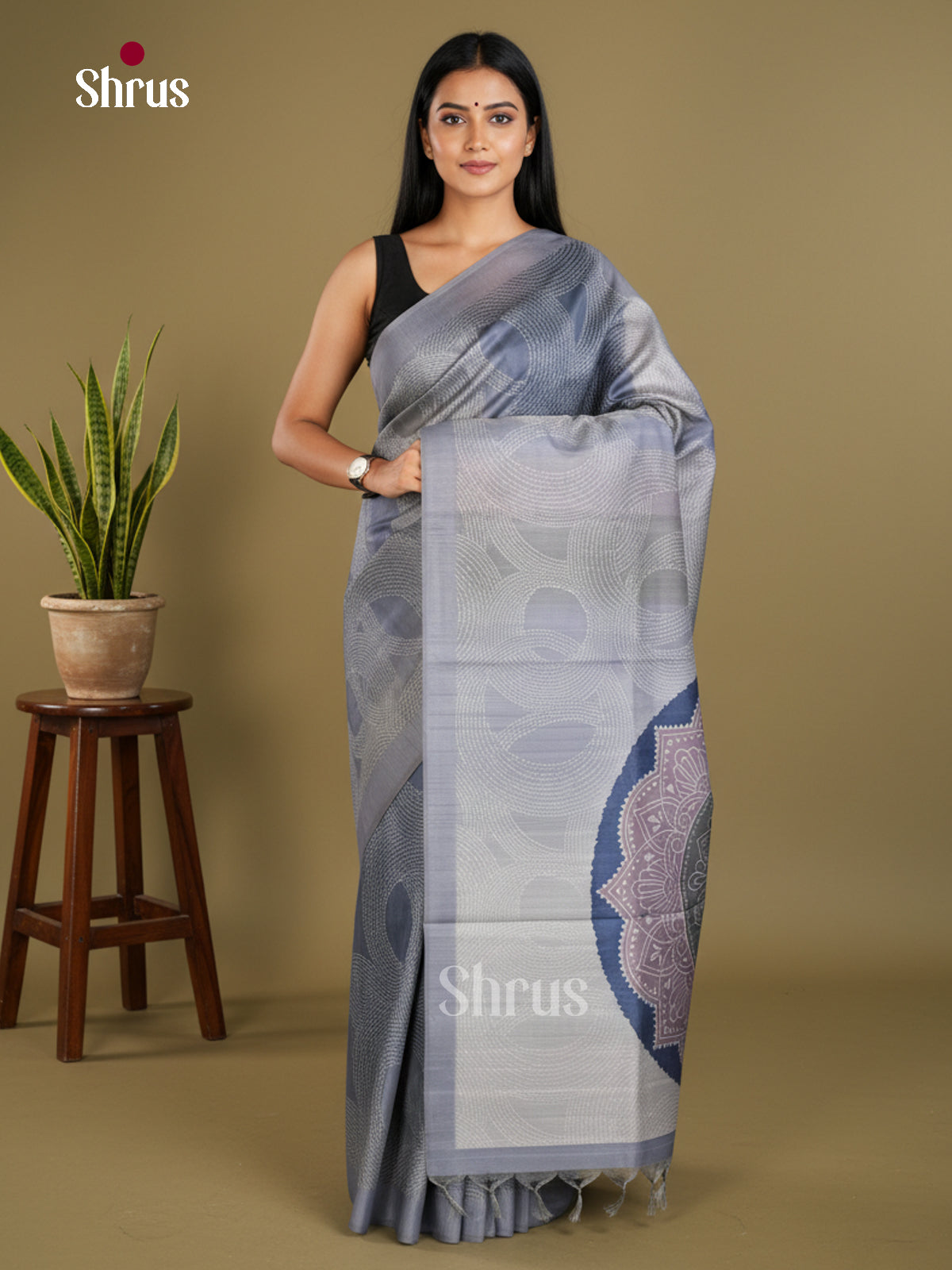 Semi matka Saree - EBS11165 - Shop on Shrus.com