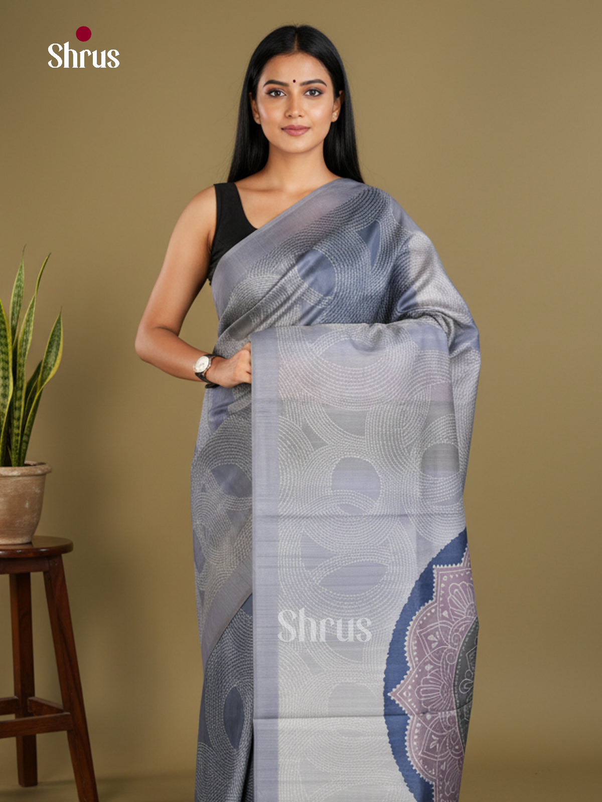 Semi matka Saree - EBS11165 - Shop on Shrus.com