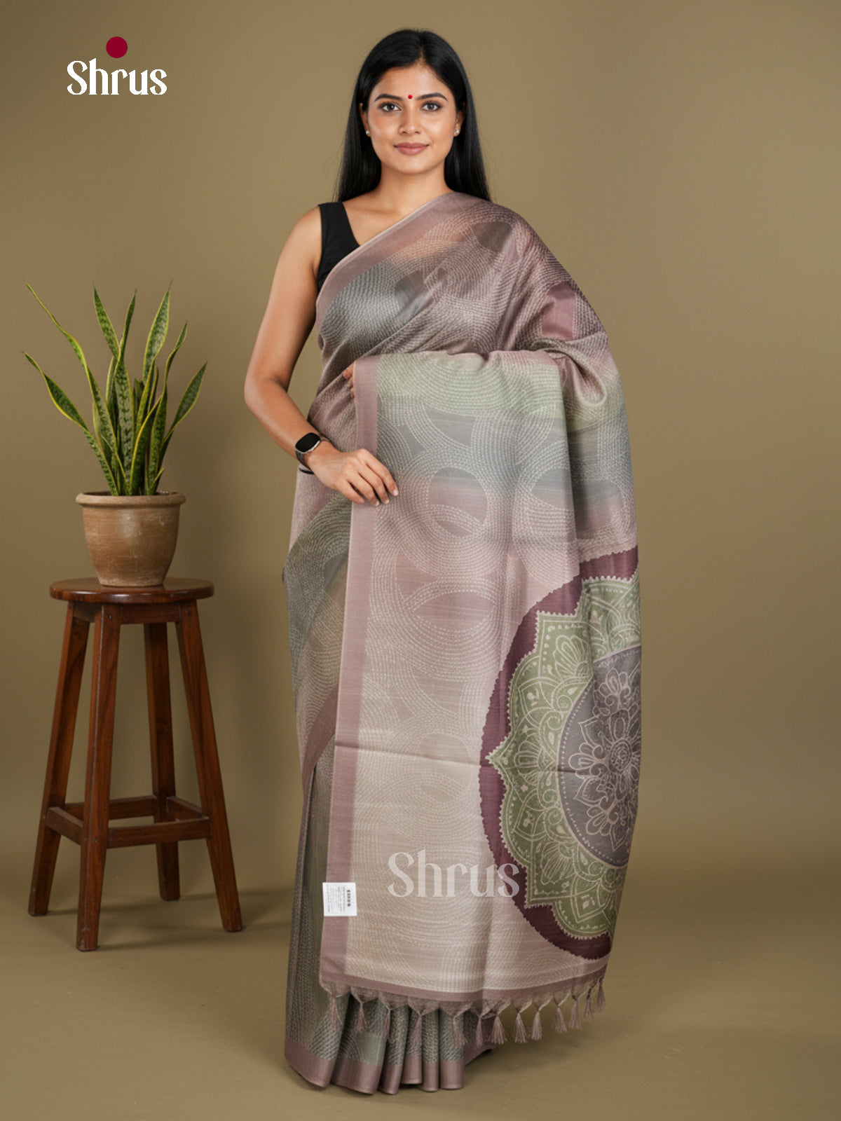 Semi matka Saree - EBS11166 - Shop on Shrus.com
