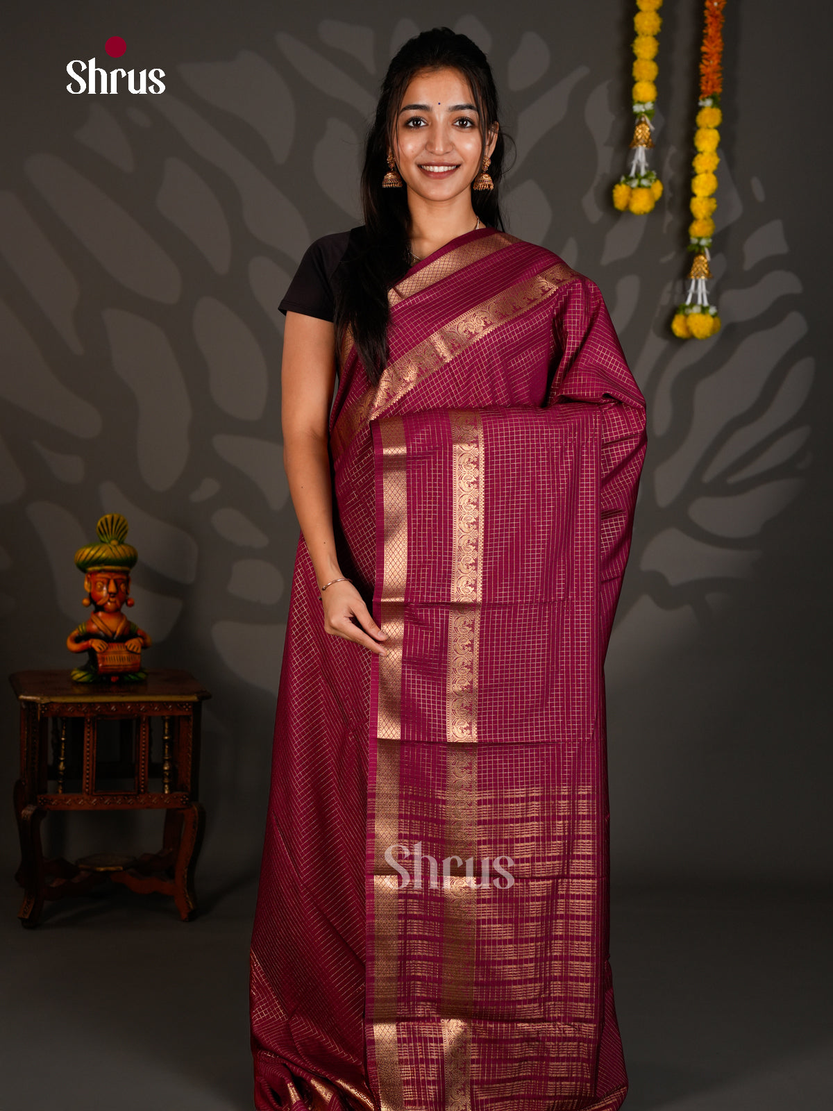 Semi Tissue Print Saree - EBS11254 - Shop on Shrus.com