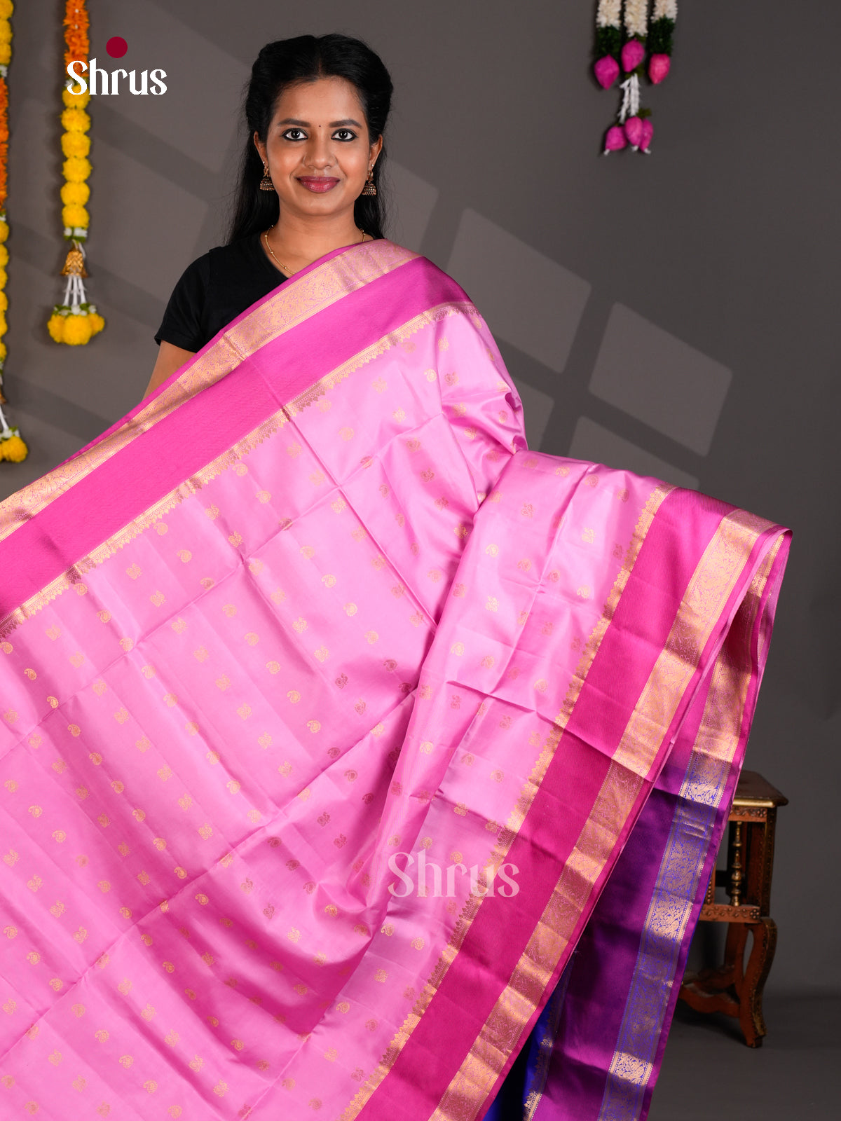 Soft Silk Saree - EBS14001 - Shop on Shrus.com