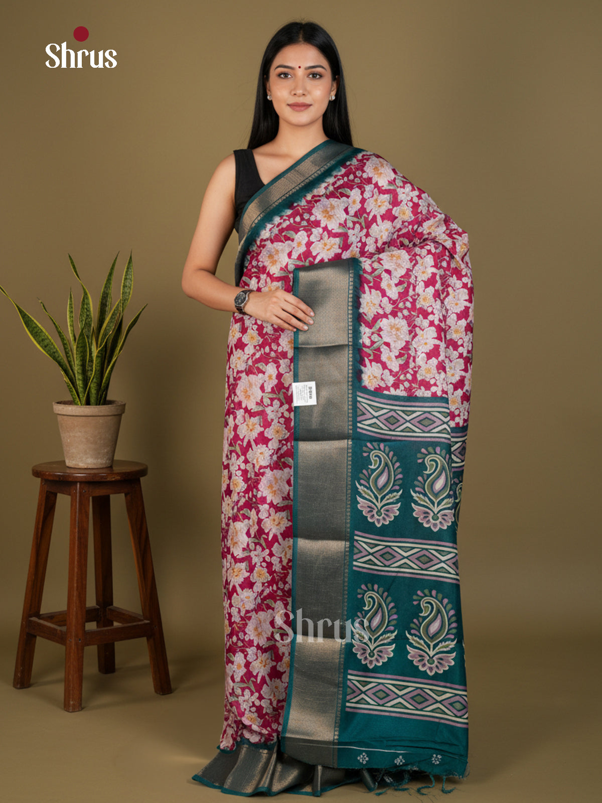 EBS14065 - Semi Crepe - Saree - Shop on Shrus.com