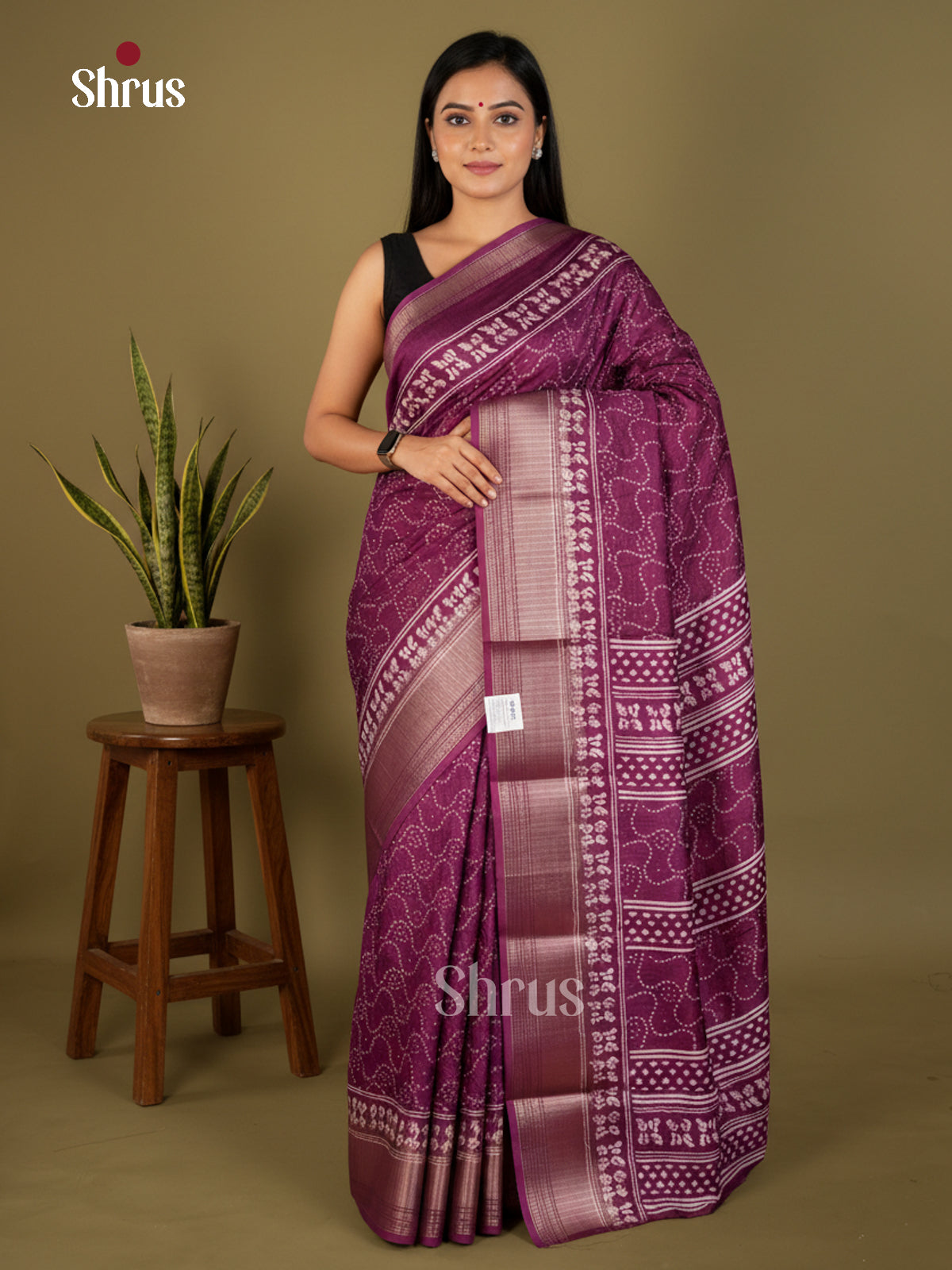 EBS14074 - Semi Crepe - Saree - Shop on Shrus.com