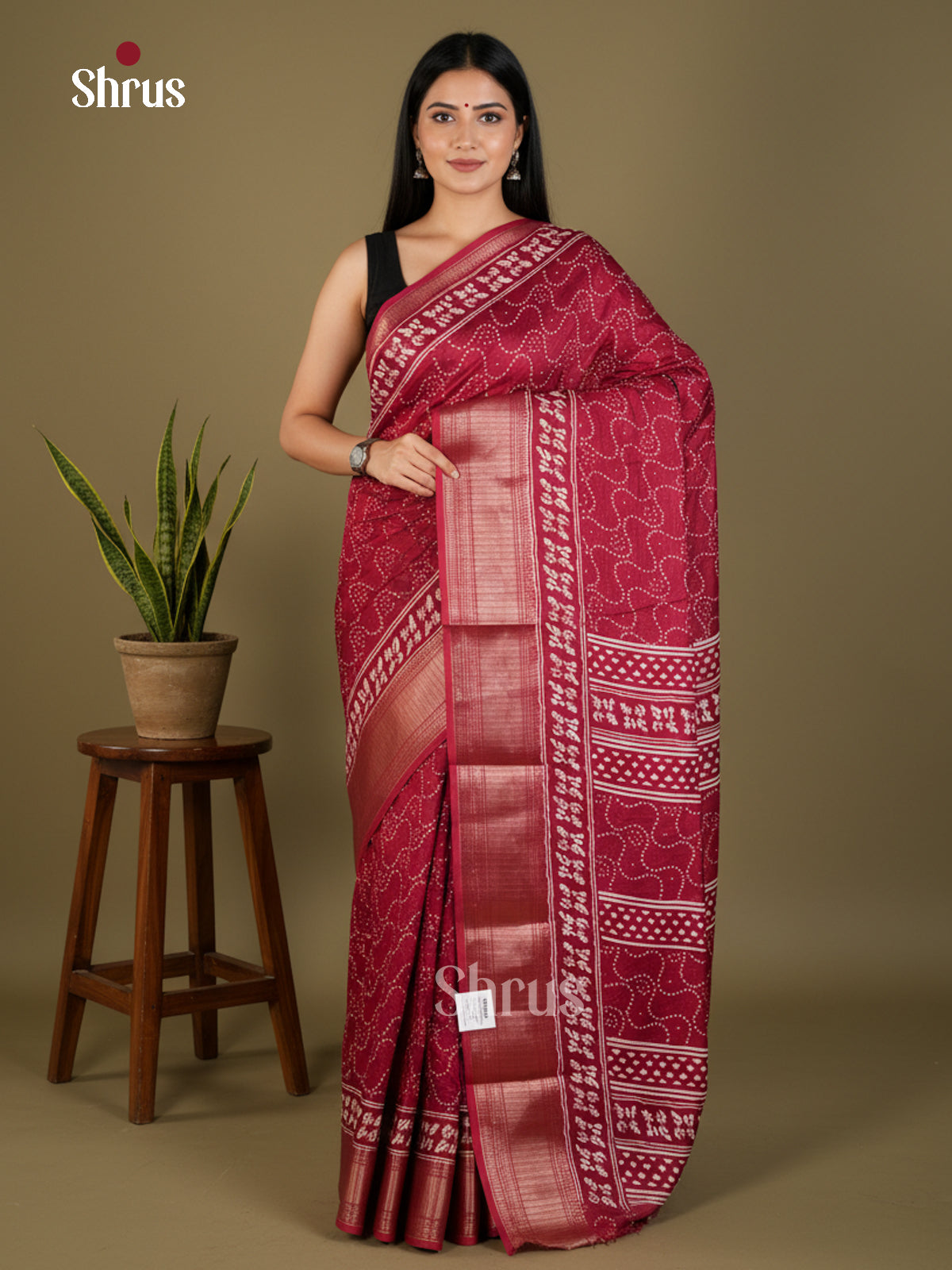 EBS14075 - Semi Crepe - Saree - Shop on Shrus.com