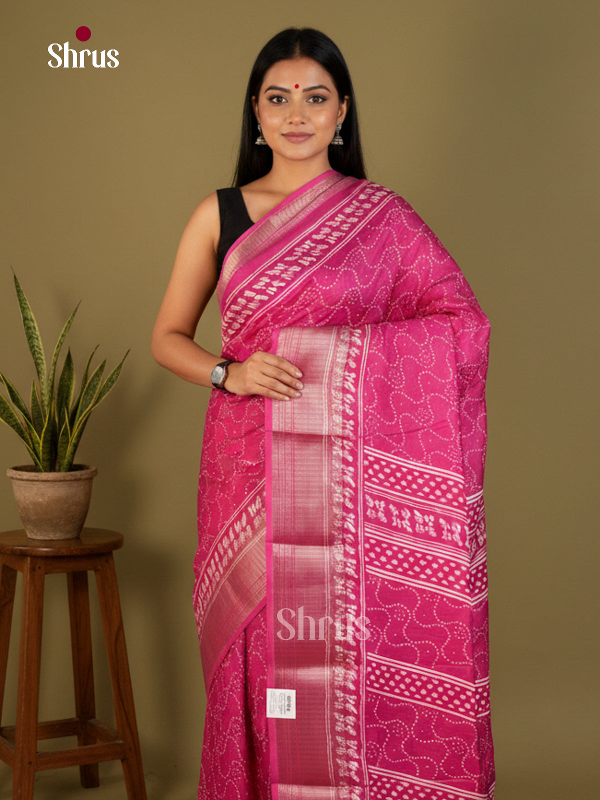 Semi Crepe Saree - EBS14077 - Shop on Shrus.com