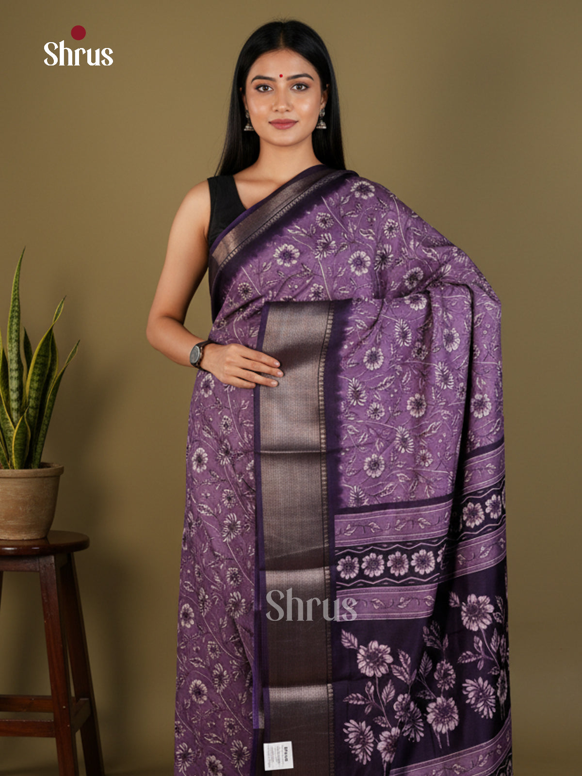 EBS14080 - Semi Crepe - Saree - Shop on Shrus.com