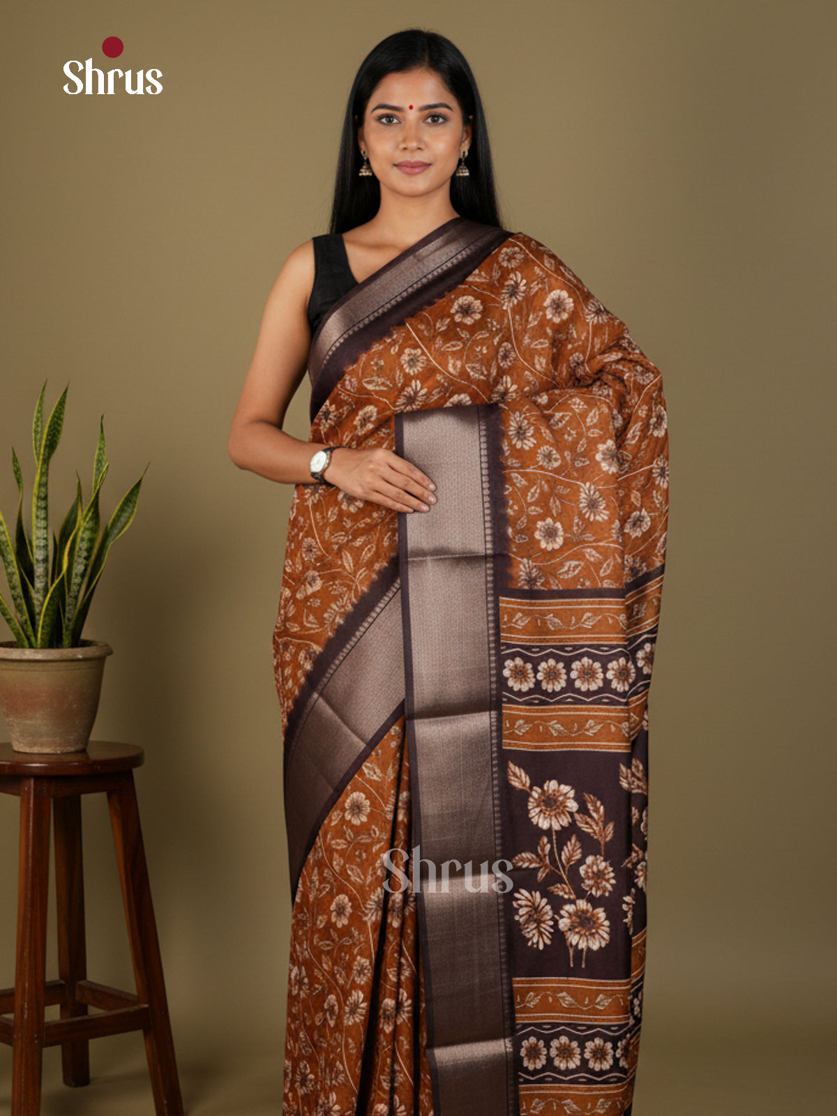 EBS14083 - Semi Crepe - Saree - Shop on Shrus.com