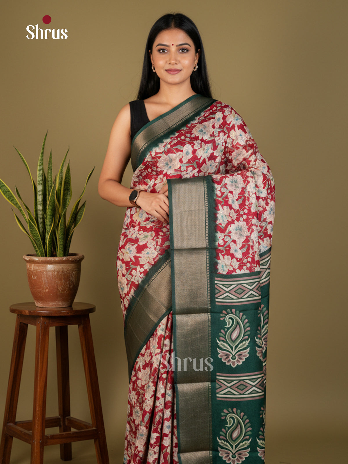 EBS14085 - Semi Crepe - Saree - Shop on Shrus.com