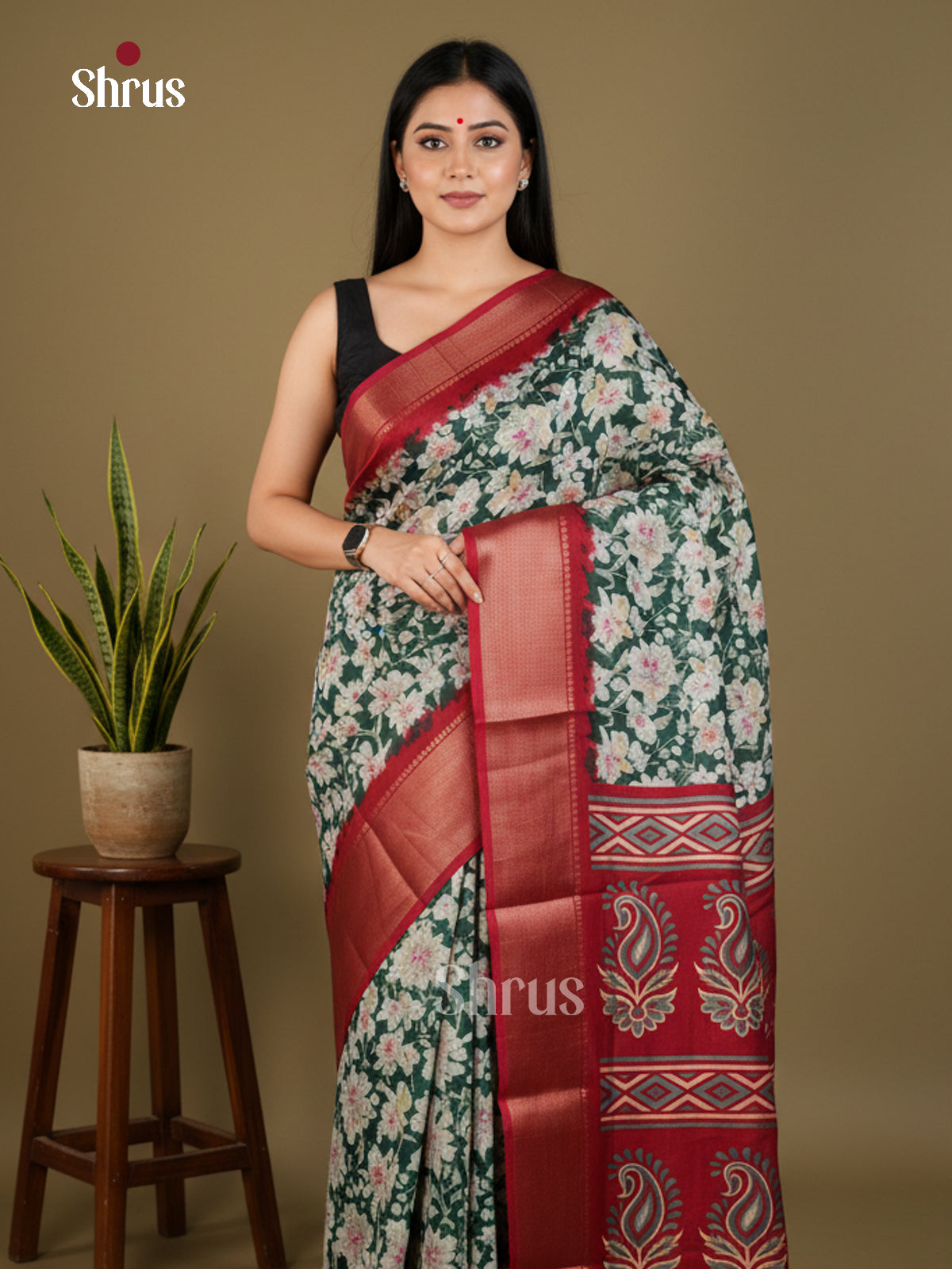 EBS14086 - Semi Crepe - Saree - Shop on Shrus.com