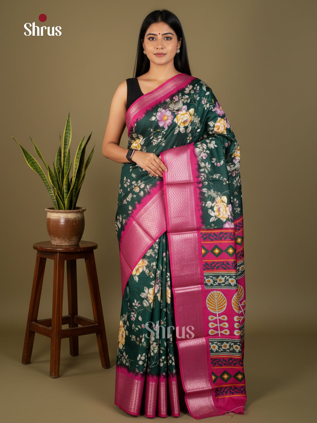 EBS14087 - Semi Crepe - Saree - Shop on Shrus.com