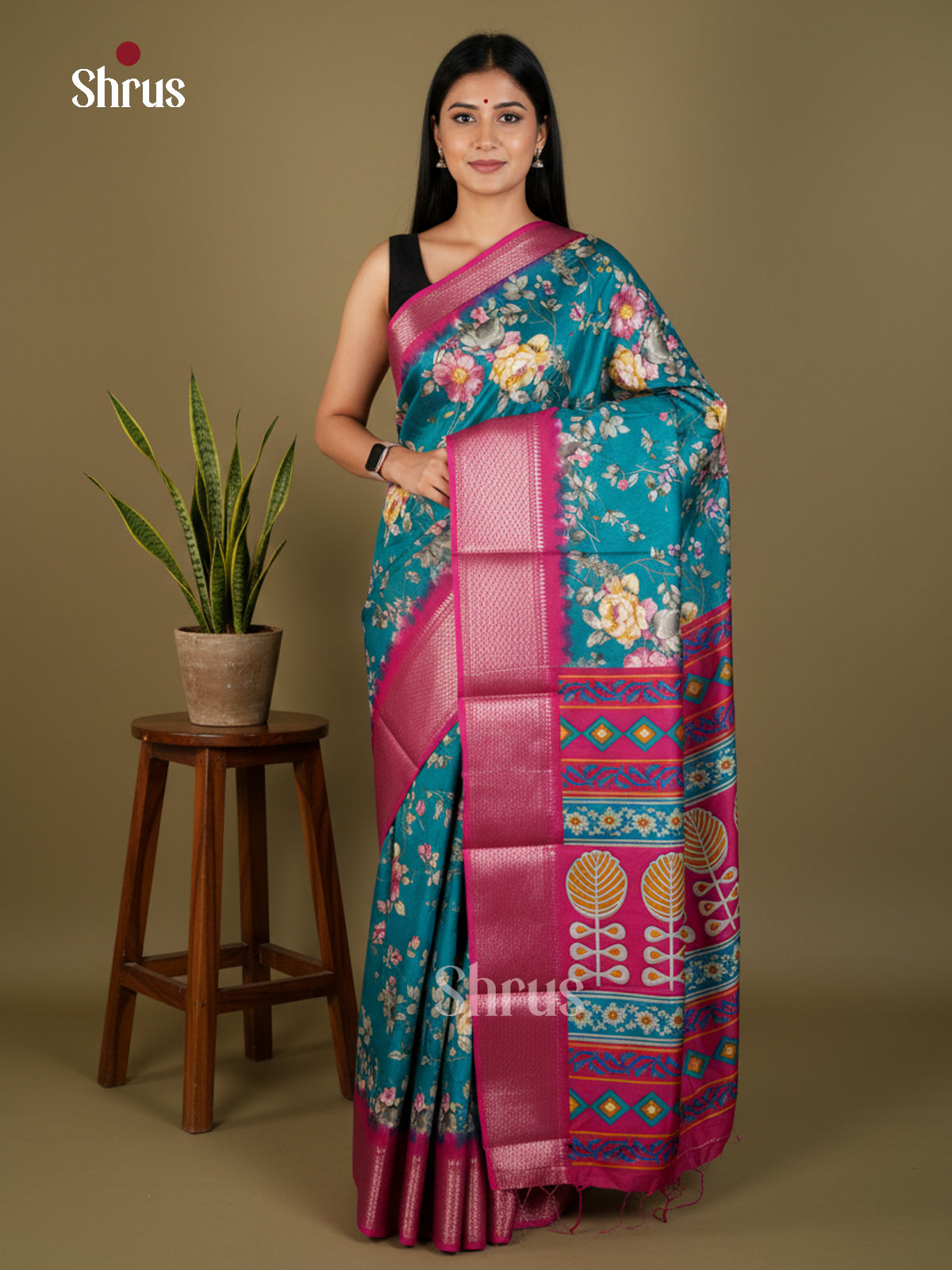 EBS14091 - Semi Crepe - Saree - Shop on Shrus.com