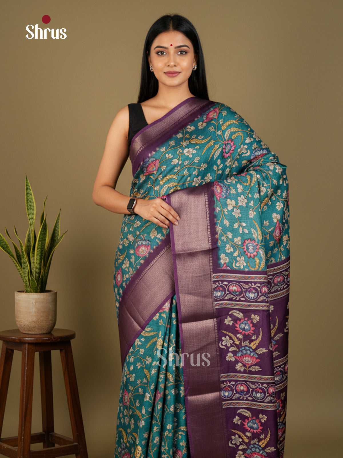 EBS14163 - Semi Crepe - Saree - Shop on Shrus.com
