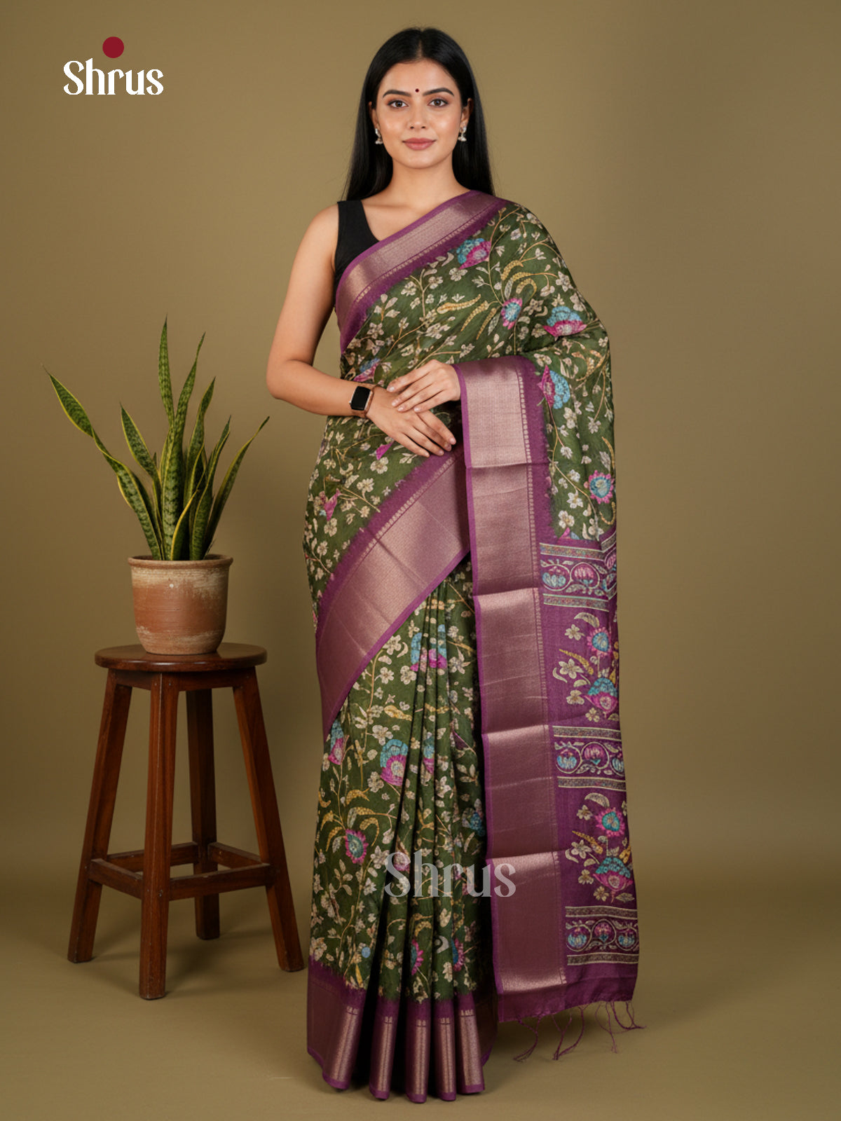 EBS14164 - Semi Crepe - Saree - Shop on Shrus.com