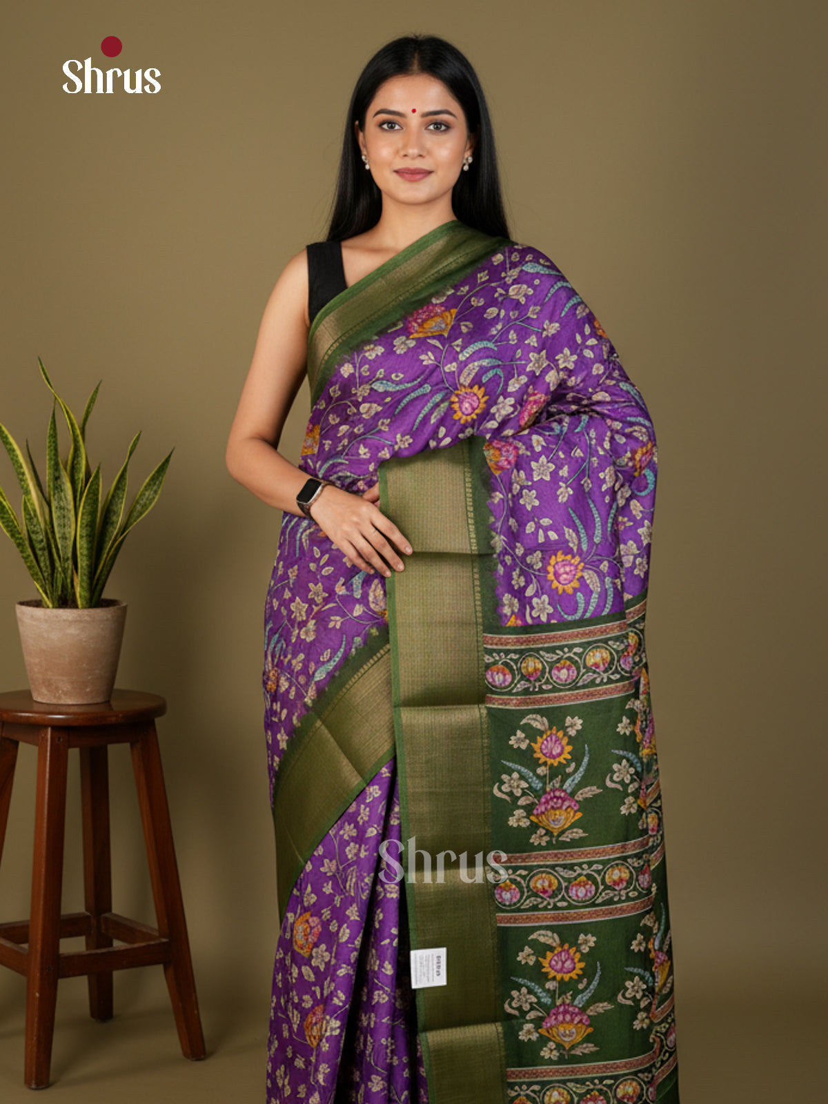 EBS14165 - Semi Crepe - Saree - Shop on Shrus.com