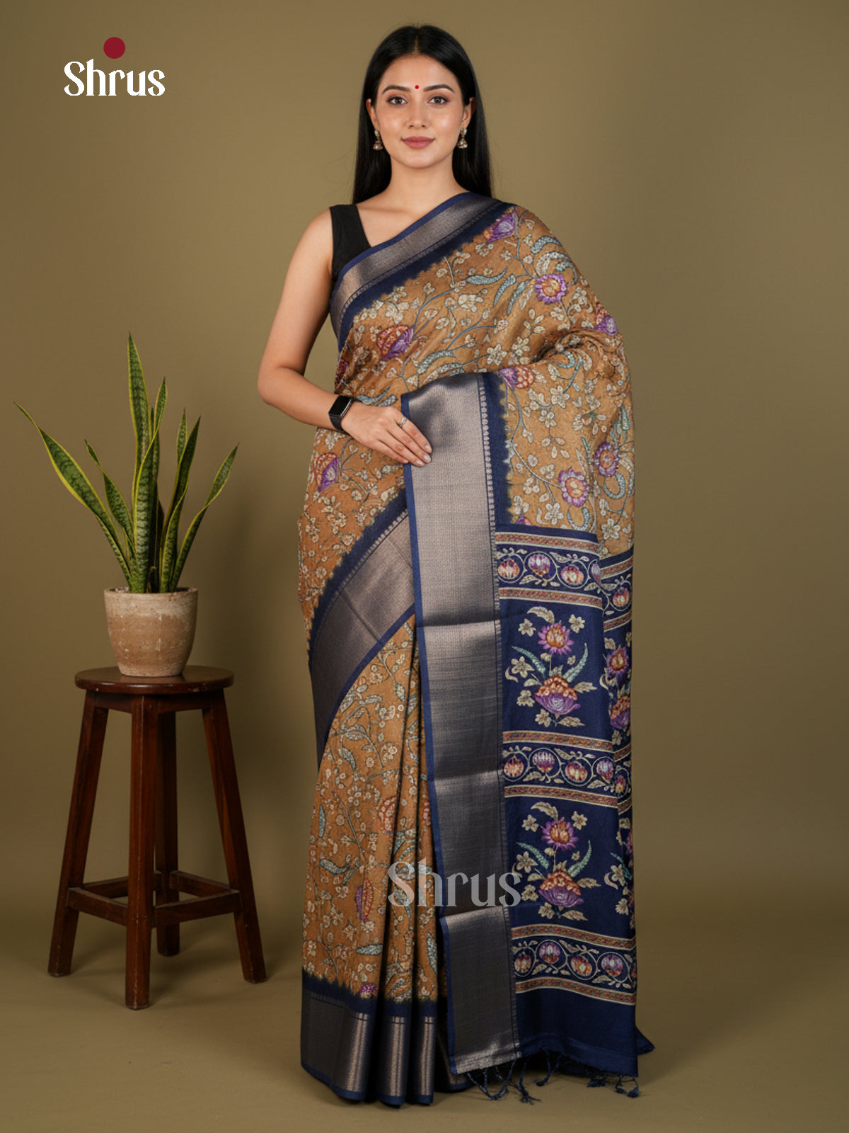 EBS14167 - Semi Crepe - Saree - Shop on Shrus.com
