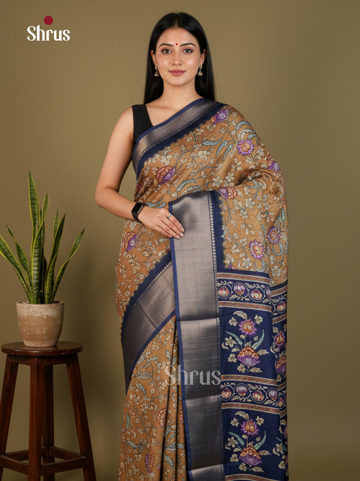 EBS14167 - Semi Crepe - Saree - Shop on Shrus.com