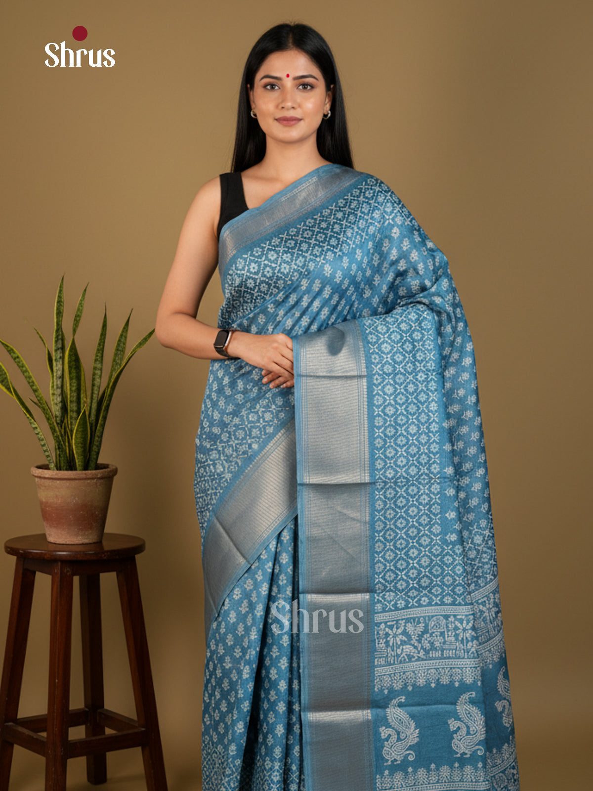 EBS14168 - Semi Crepe - Saree - Shop on Shrus.com