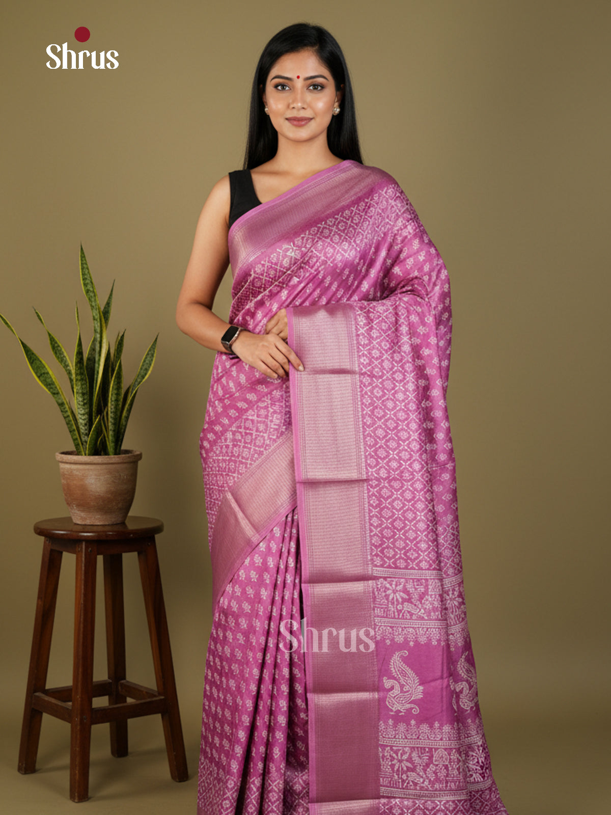 EBS14172 - Semi Crepe - Saree - Shop on Shrus.com